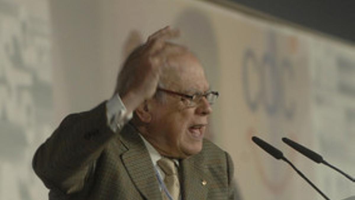 Jordi Pujol, en el congreso de CDC.