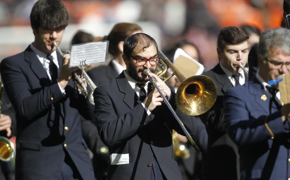 La Sociedad Musical La Lira de Chulilla puso música a la victoria del Valencia