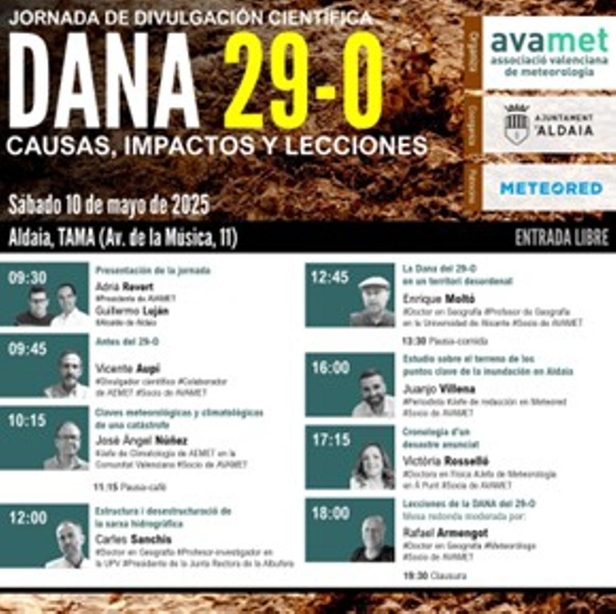 Cartel de la jornada que se celebrará este sábado en Aldaia.