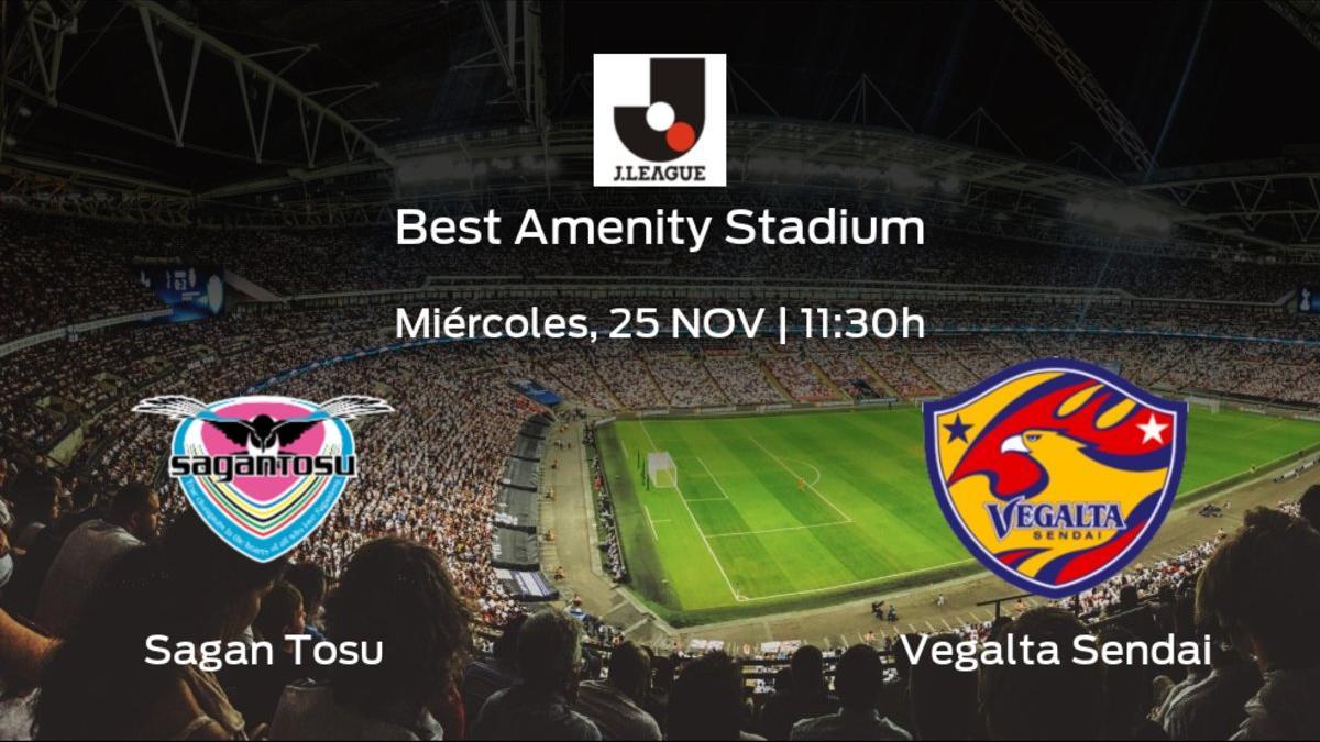 Previa del partido: el Sagan Tosu recibe al Vegalta Sendai en la vigésimo novena jornada