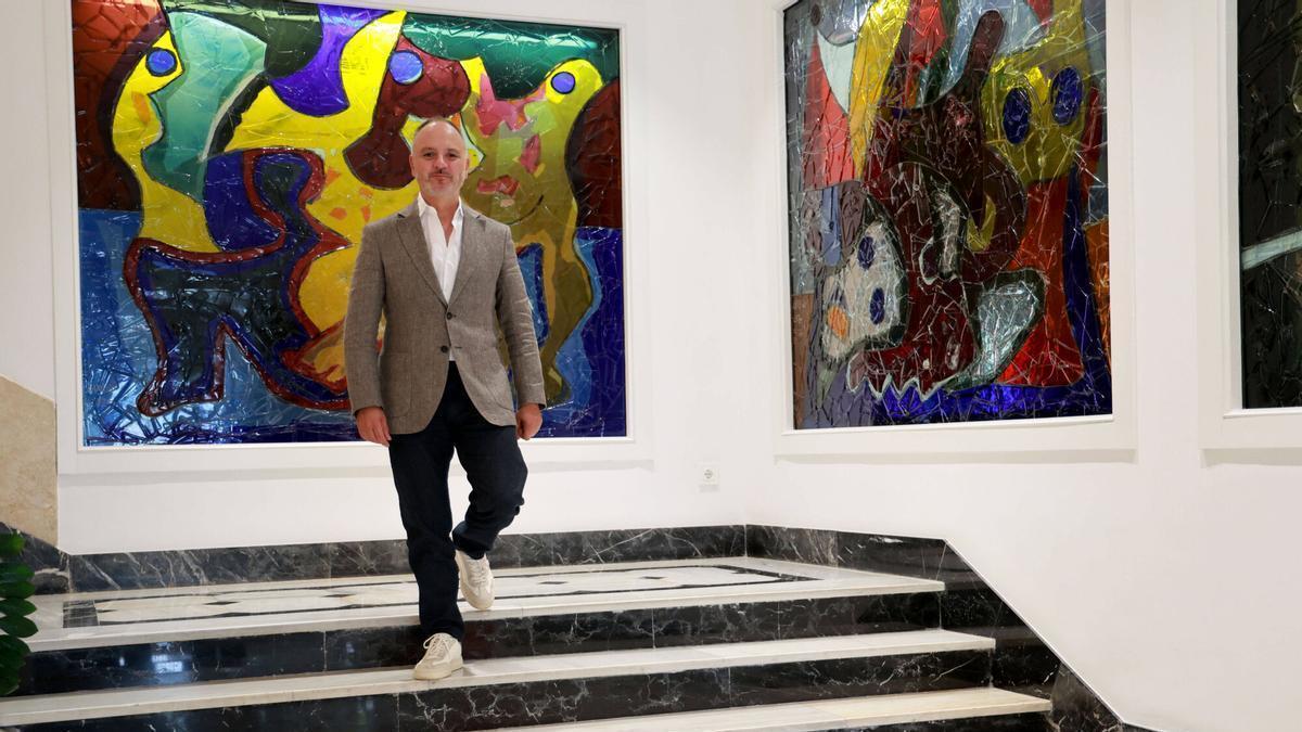 David Regades, en la sede de Zona Franca de Vigo.
