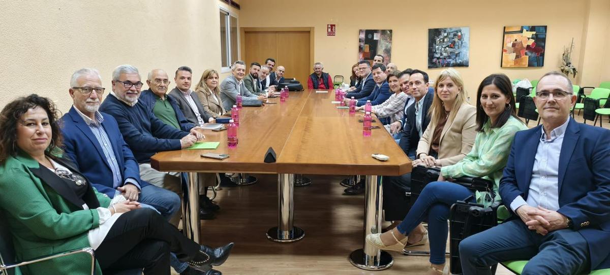 Reunión de coordinación provincial de Vox en Abarán el pasado 28 de abril.