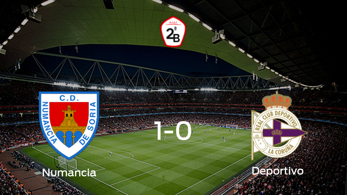 El Numancia consigue la victoria en casa ante el Deportivo (1-0)