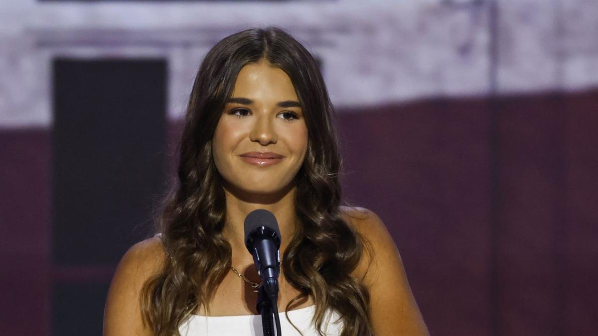 Kai Trump en la convención republicana de Milwaukee