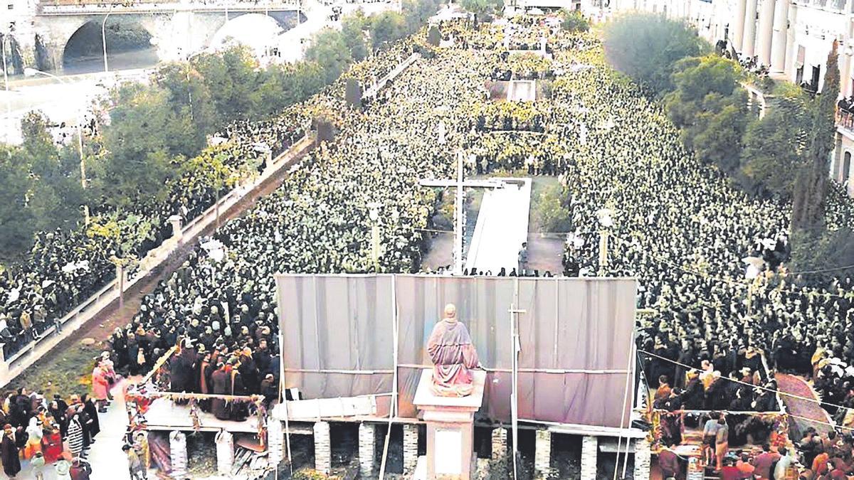 Clausura de las Misiones del Padre Rodríguez en la Glorieta de Murcia. 1962.