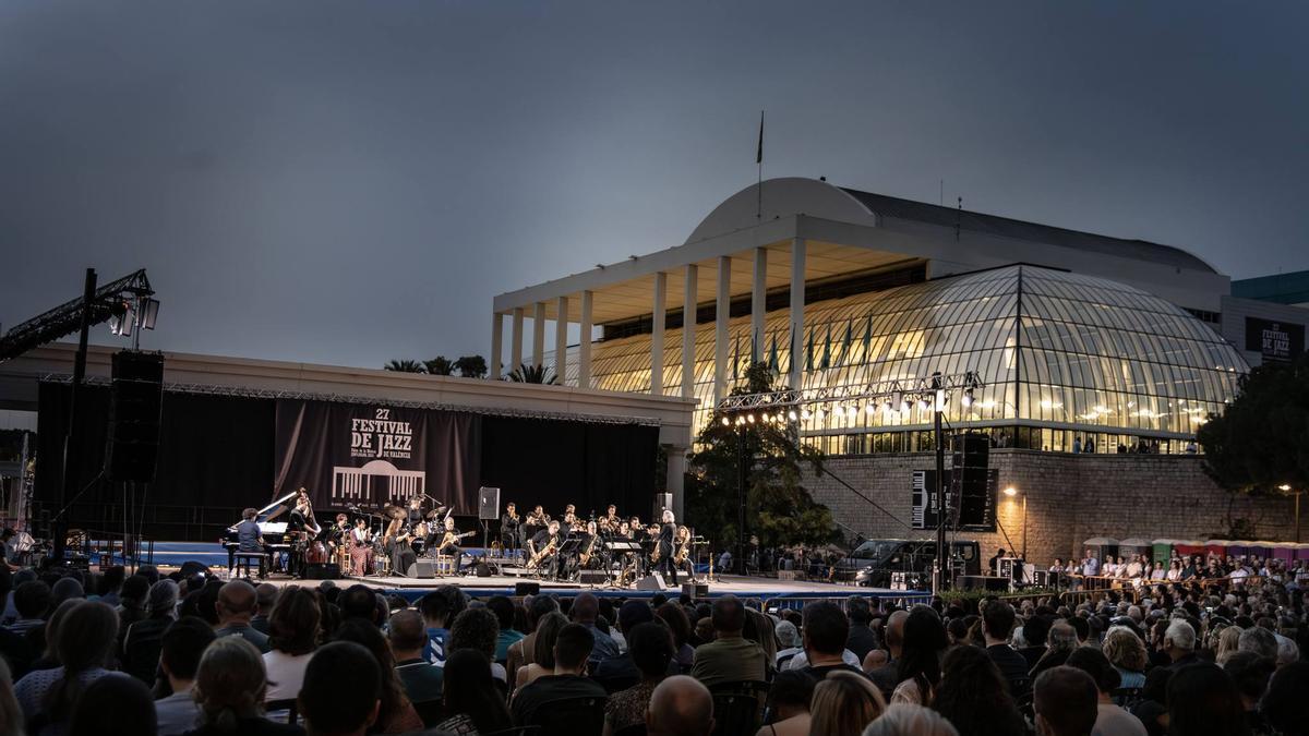 Festival de Jazz de Valencia en su edición de 2024 en los Jardines del Palau de la Música.