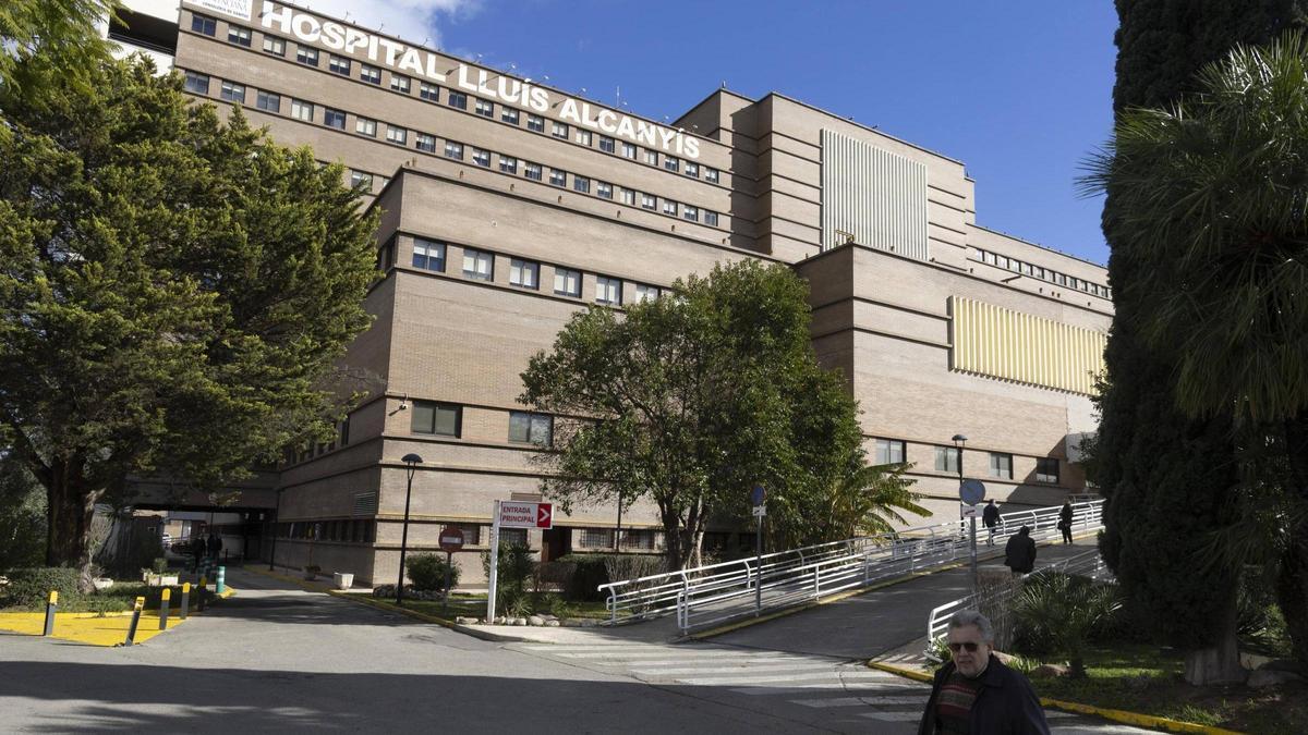 El hospital Lluís Alcanyís de Xàtiva.
