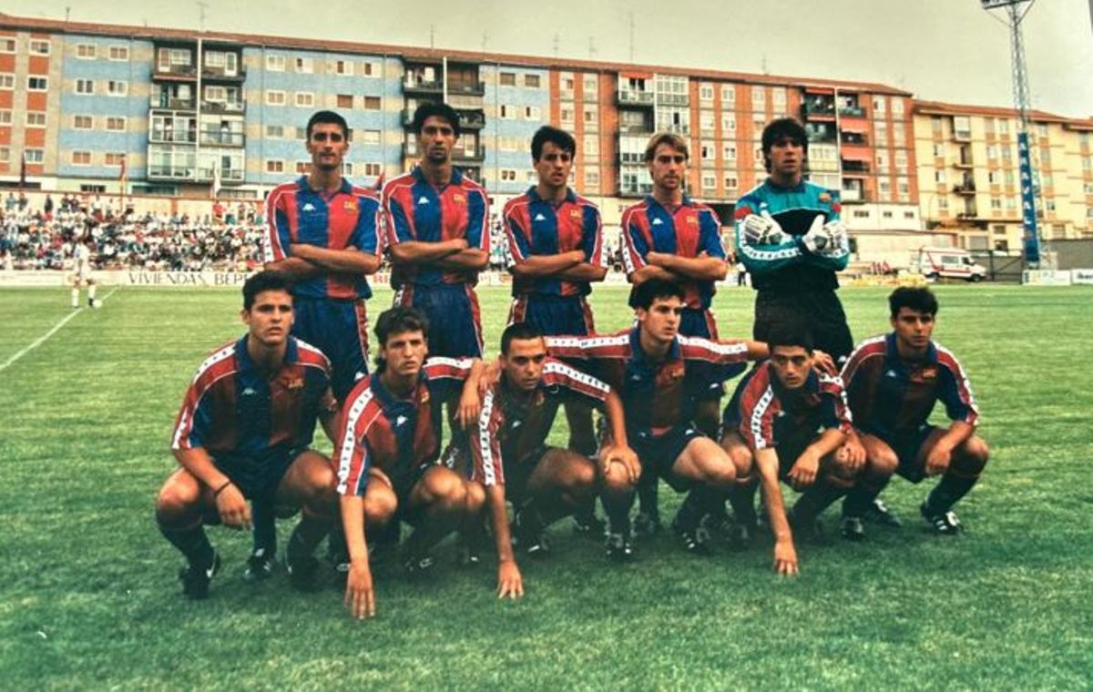 Estañol, en l'onze del Barça que va jugar la final de la Copa del Rei el 1993 a Terol contra el Madrid