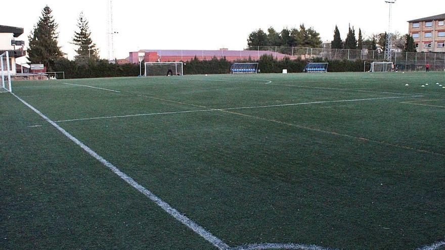 Estat actual del camp de futbol municipal de Solsona