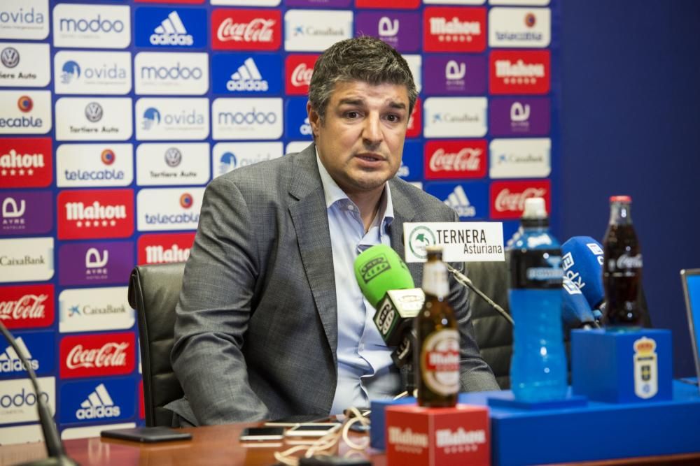 Presentación de Christian Fernández como nuevo jugador del Real Oviedo