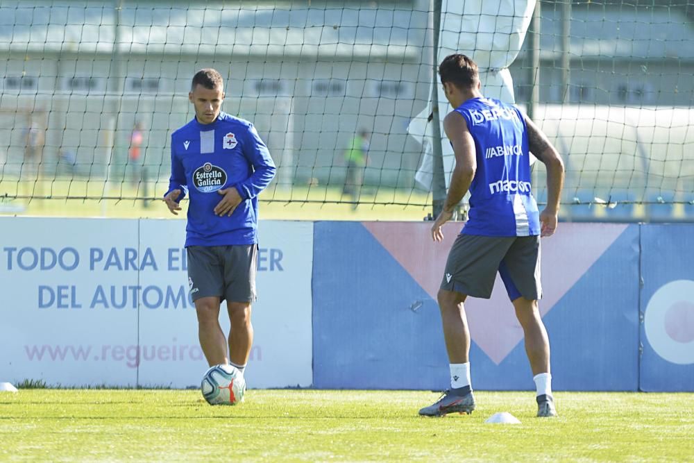 El defensa blanquiazul es duda para el enfrentamiento de la segunda jornada en el campo del Huesca.