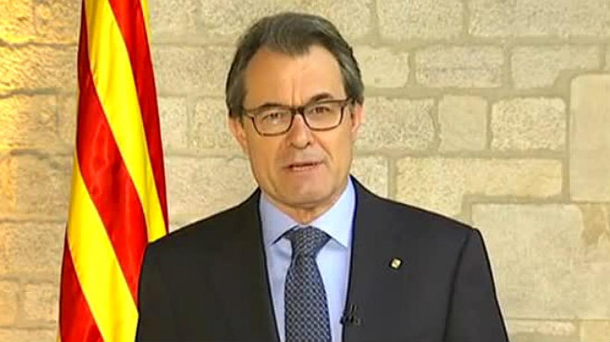 El missatge institucional d’Artur Mas el dia de Sant Jordi.