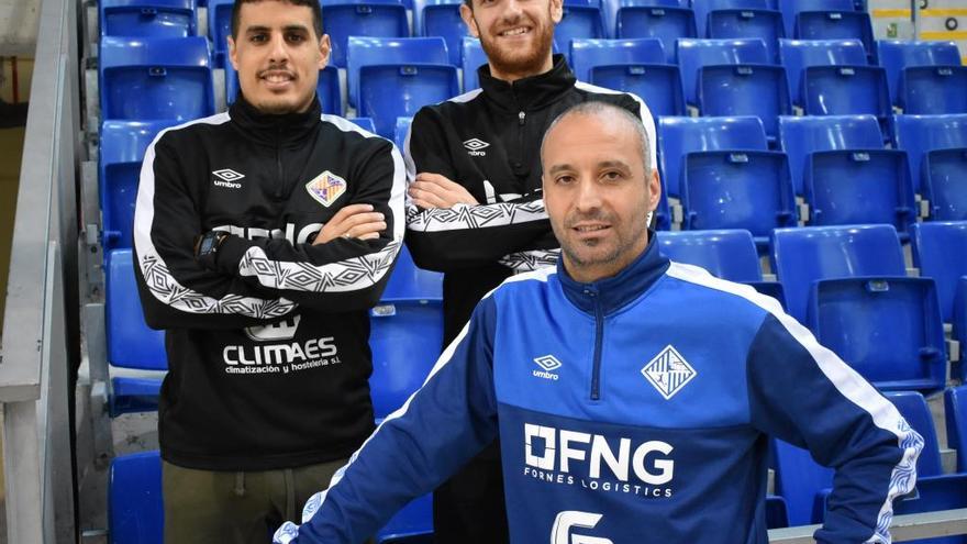 Antonio Vadillo, junto a Hamza y Rafa LÃ³pez.