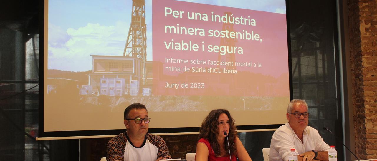 Presentació de l'informe de CCOO sobre l'accident a la mina de Súria