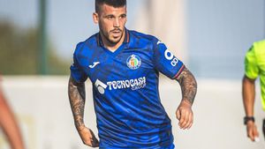 Carles Pérez, con la camiseta del Getafe.