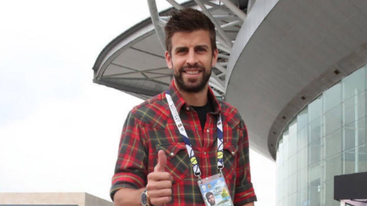 Piqué, a su llegada al Másters de Shanghái.