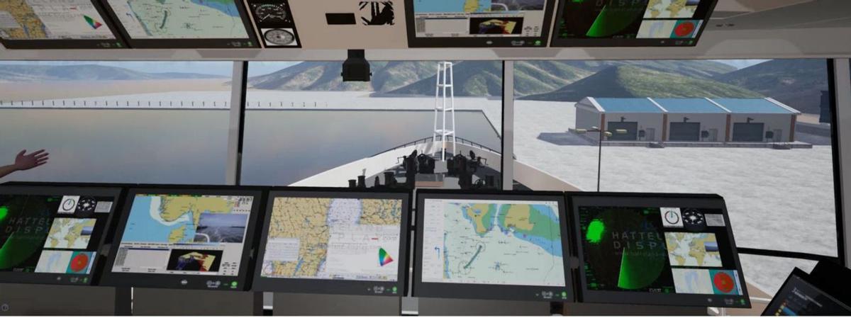 Vista interior del puente
de mando de uno de los
diseños de Ingemar. | FdV