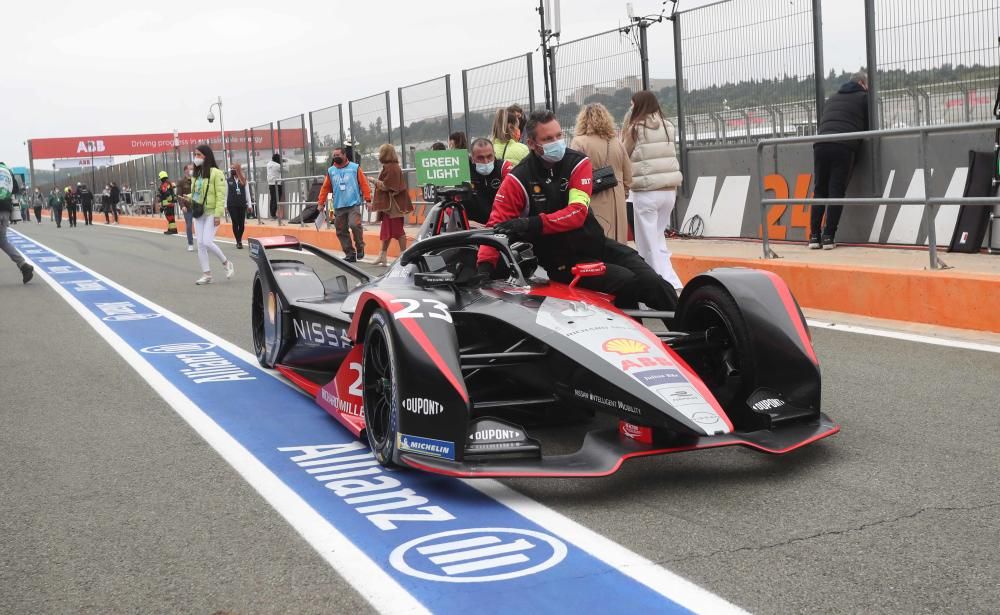 Boxes de la Formula E en Cheste