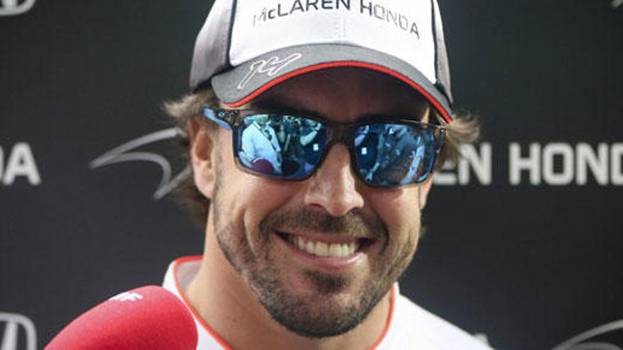 Fernando Alonso, en Shanghái