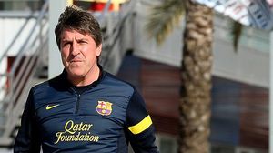 Roda de premsa de l’entrenador blaugrana abans de viatjar a Madrid.