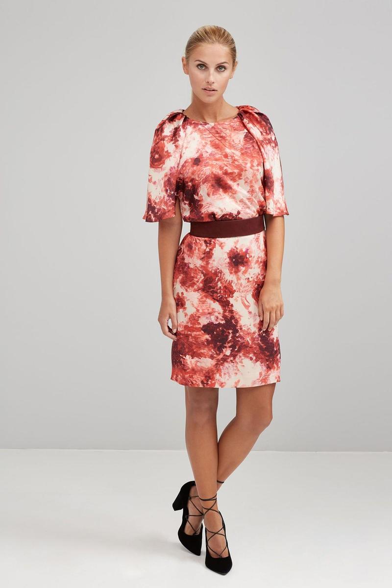 Vestido capa estampado, Pedro del Hierro