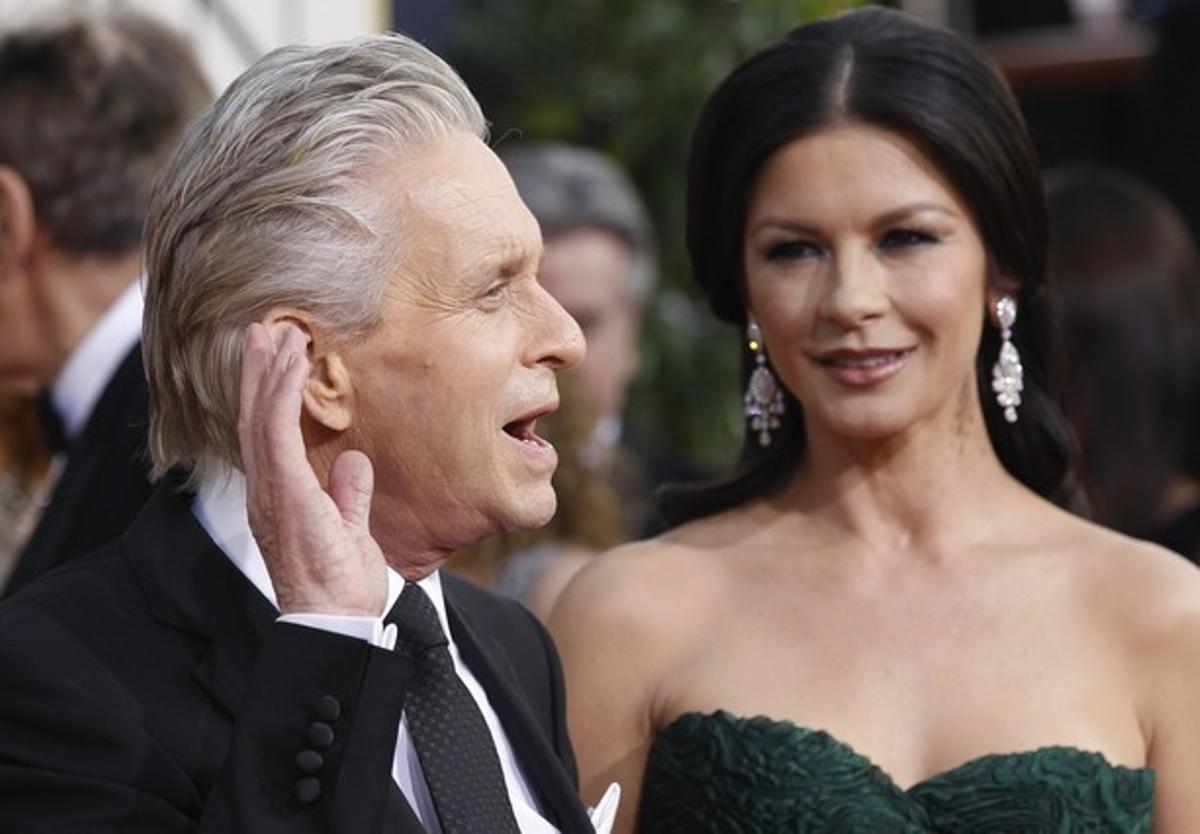 Michael Douglas i Catherine Zeta-Jones, l’abril passat, en l’entrega dels Globus d’Or.