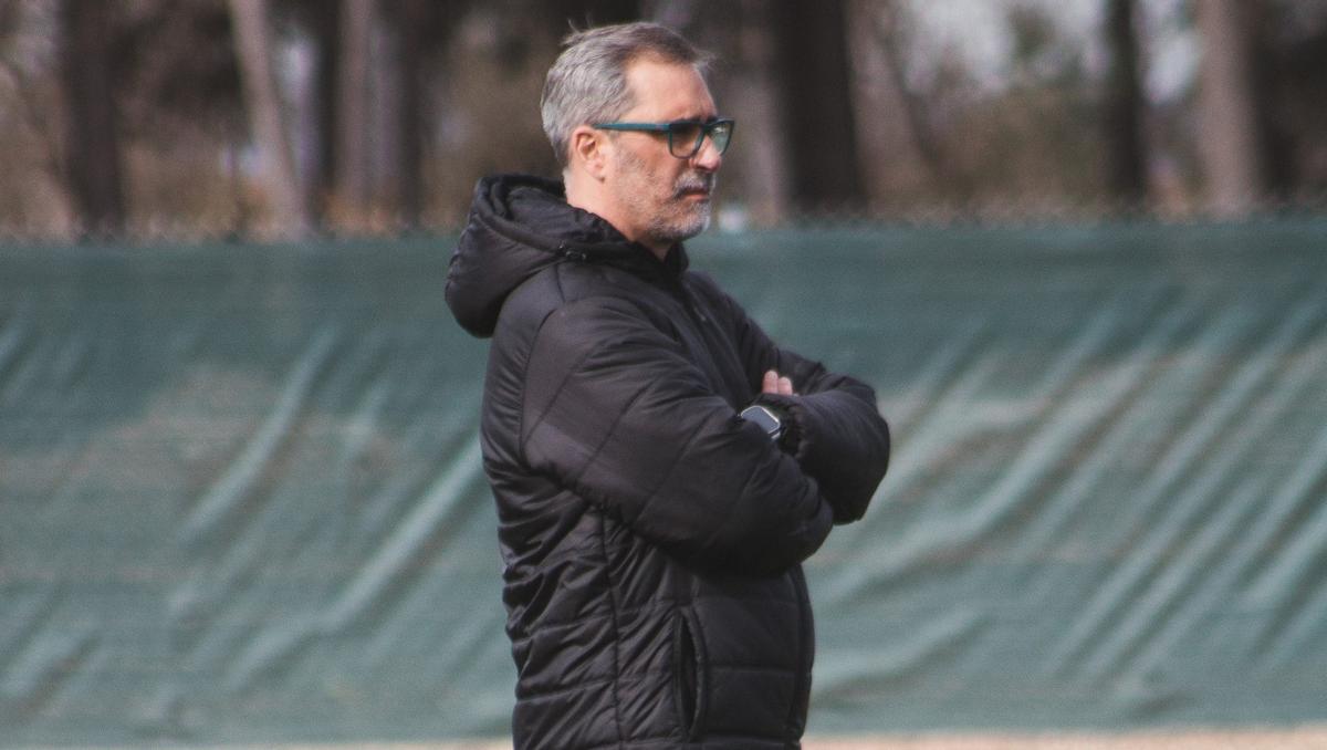 Jon Pérez 'Bolo',  durante un entrenamiento en la Base Aragonesa.