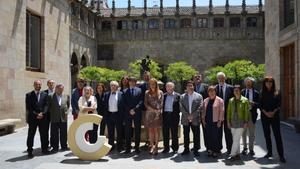 La recepción de los Premis en el Palau de la Generalitat.