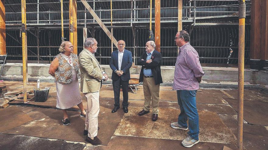 La obra en la azotea ‘salva’ el Salón Dorado del Gabinete Literario