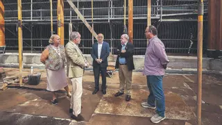 La obra en la azotea ‘salva’ el Salón Dorado del Gabinete Literario