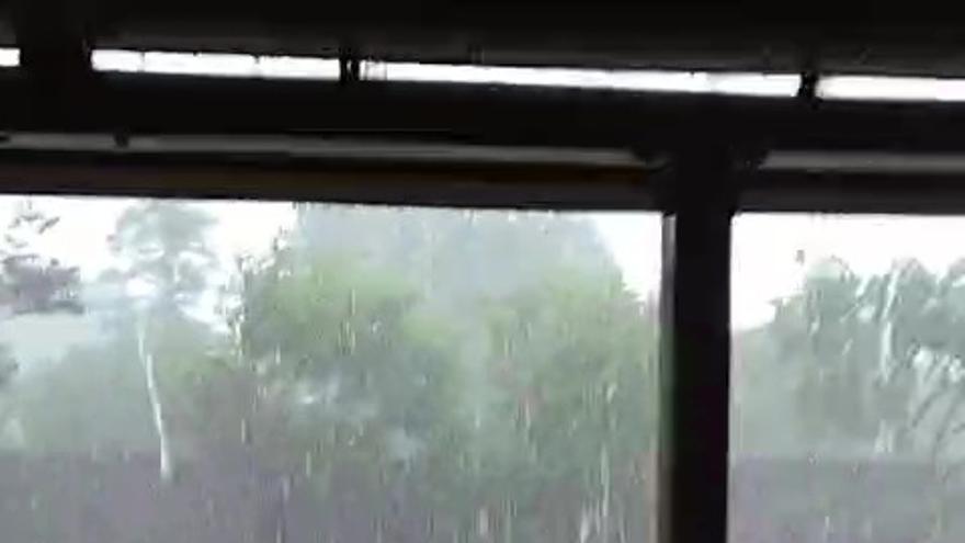 Lluvia en la localidad de Cuarte