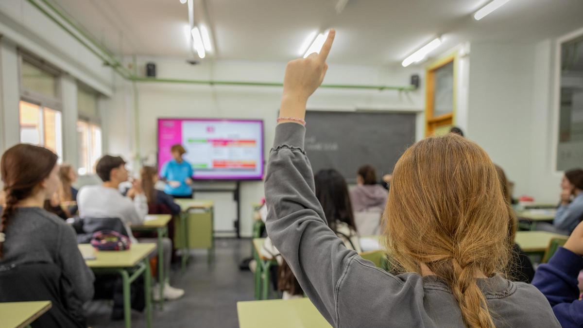Una de las clases sobre educación financiera.