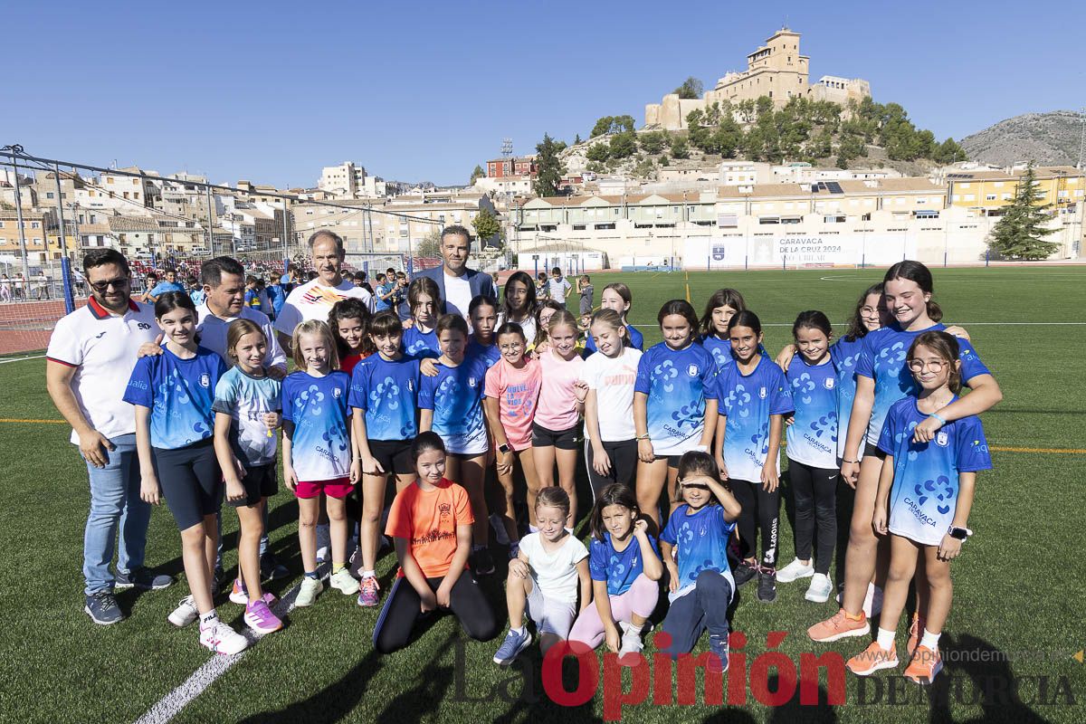 Abel Antón visitaba la Escuela Municipal de Atletismo de Caravaca