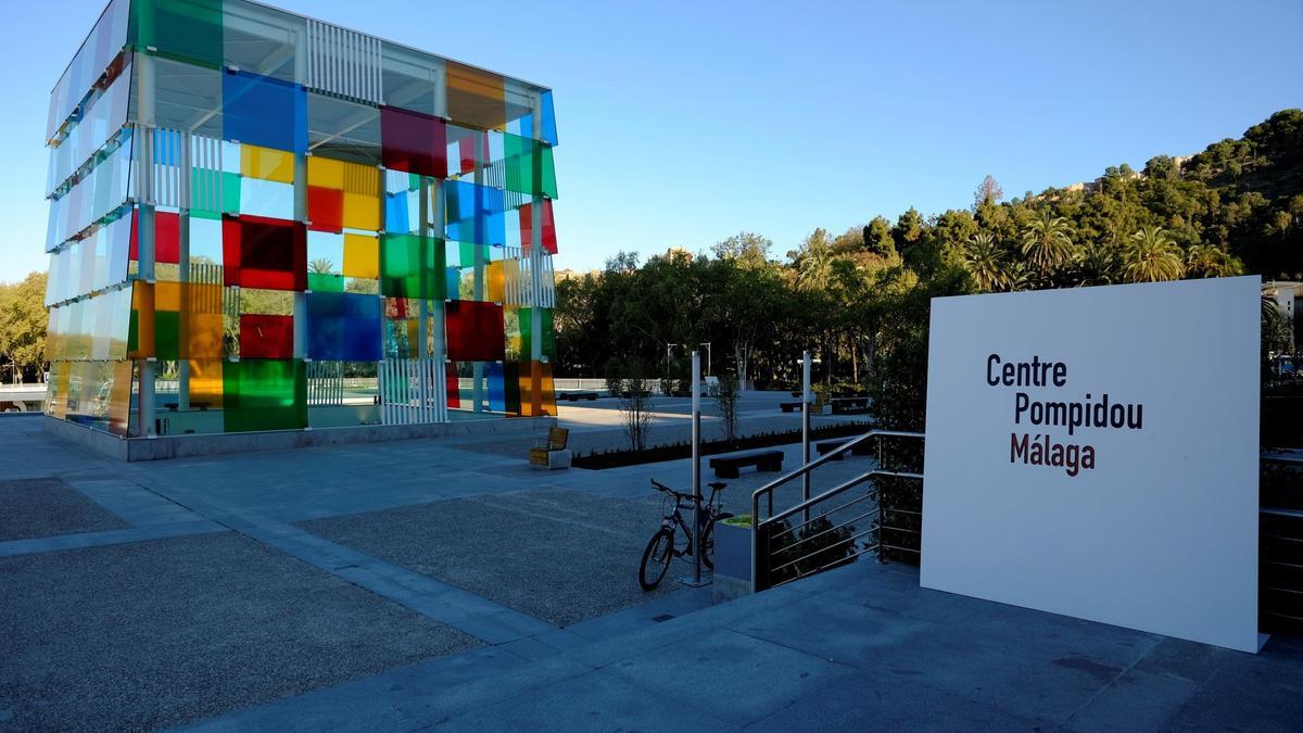 Imagen exterior del Centre Pompidou de Málaga, en el Muelle Uno.