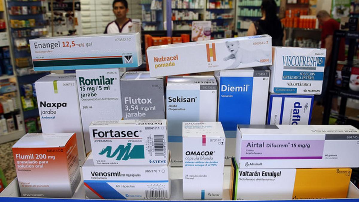 Algunos de los medicamentos que Sanidad dejará de pagar a partir de septiembre.