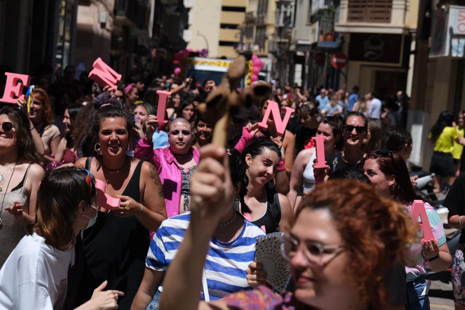 Manifestación de La Invisible contra su desalojo