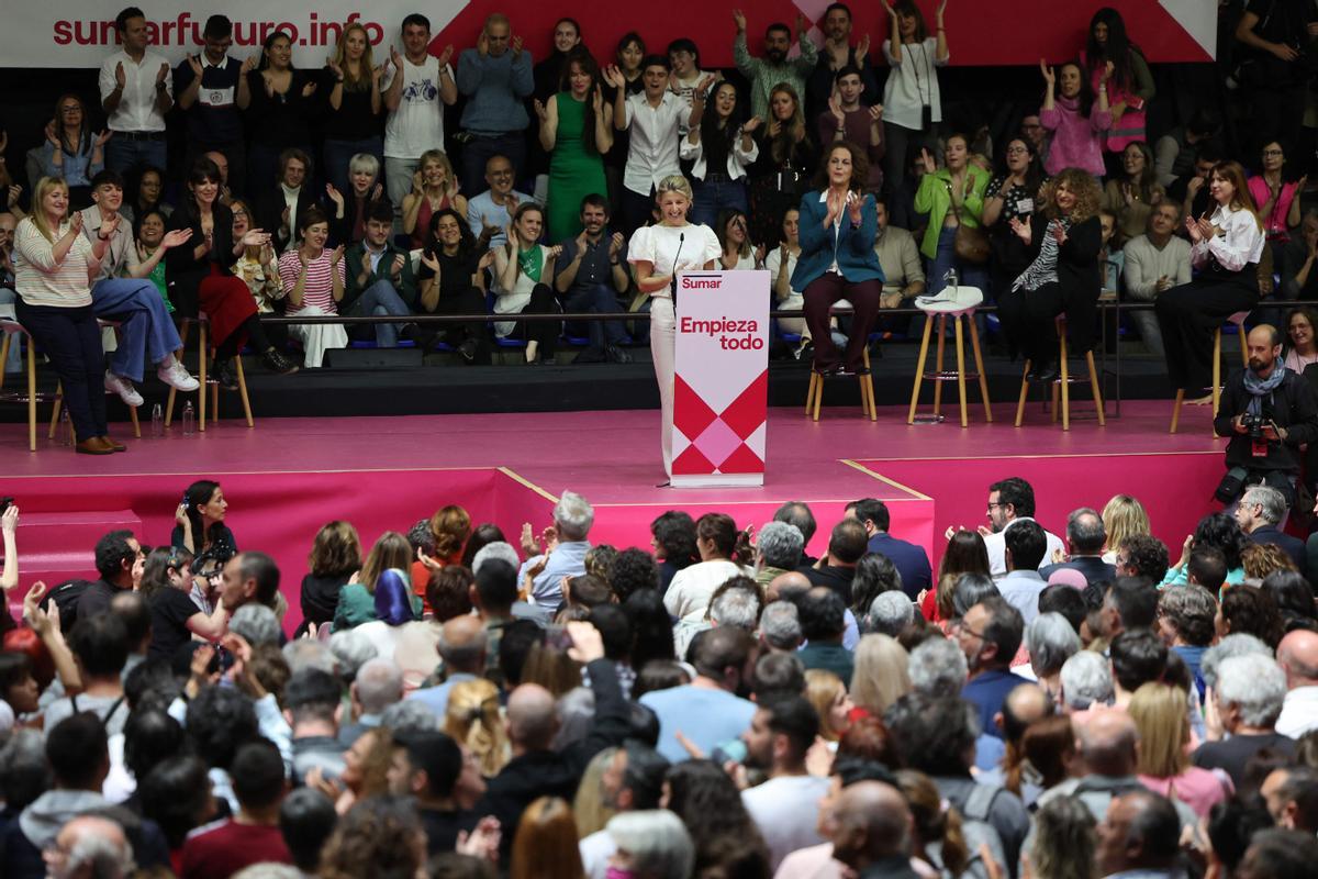 Yolanda Díaz lanza su candidatura con la plataforma Sumar