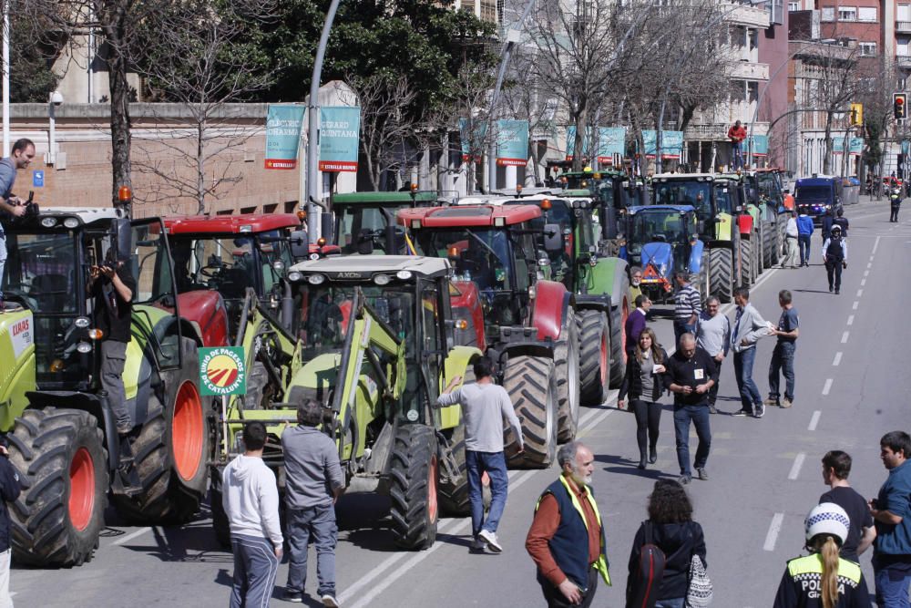 Tractorada a Girona per reclamar millores en la PAC