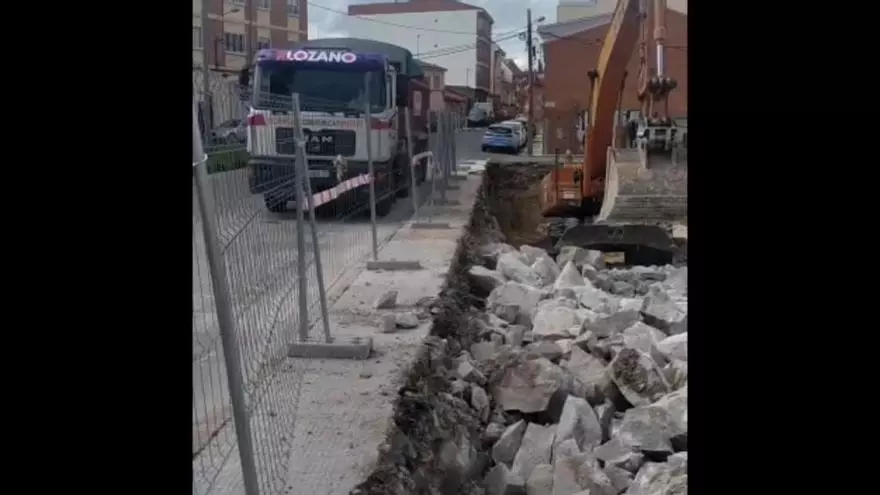 La obra del Parada del Molino, en fase de excavación del solar