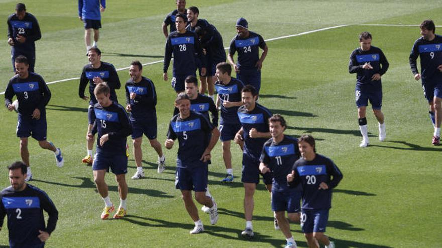 Entrenamiento de esta semana del Málaga.