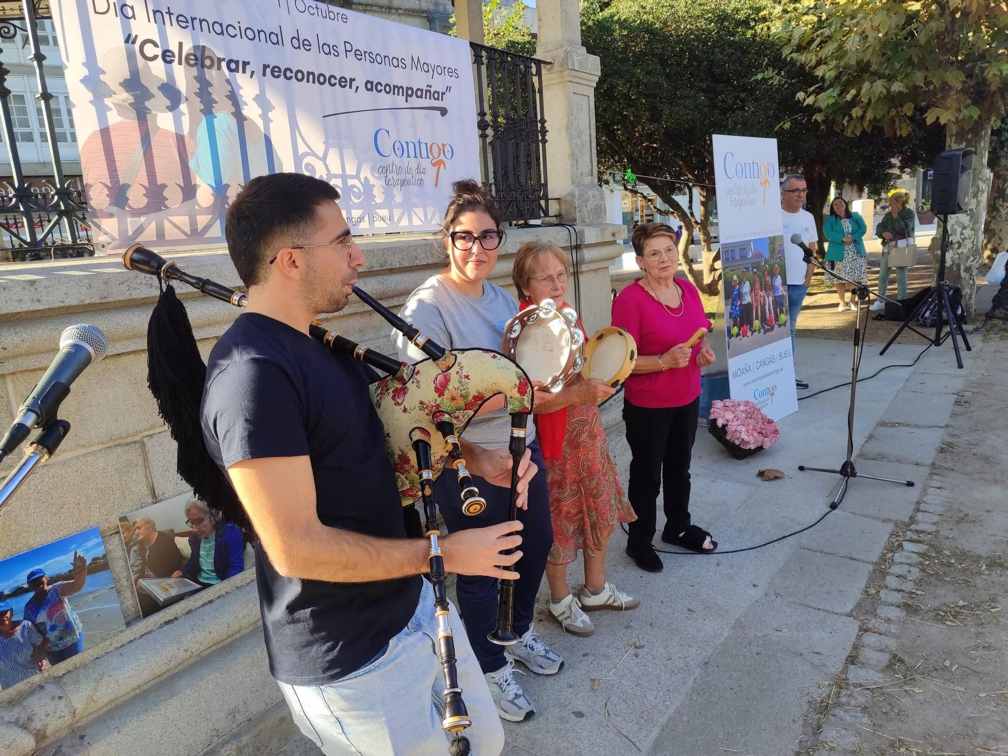 Los mayores alzan la voz en Cangas por la dignidad