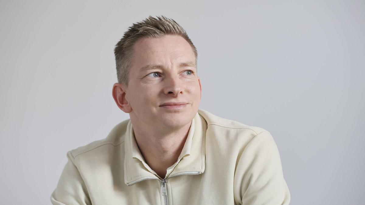 Patrick Messow, en el Estadio Balear durante una entrevista concedida a este diario.