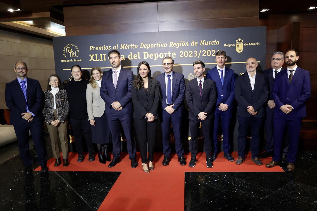 Representantes de la Facultad de Ciencias del Deporte de la Universidad de Murcia