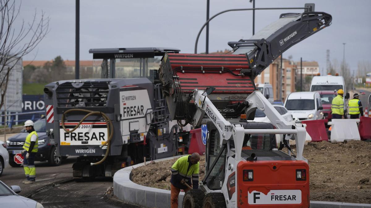 Obras de asfaltado cardenal cisneros