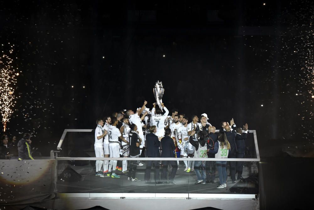 El Madrid celebra la ''Undécima'' en el Bernabéu