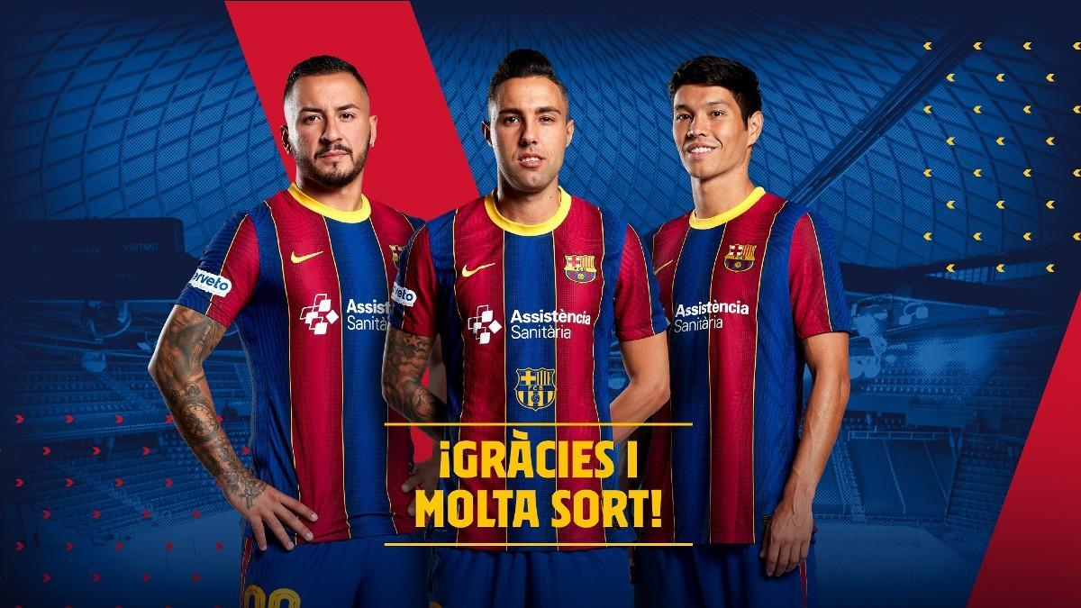 El Barça hace oficiales las bajas de Aicardo, Daniel y Ximbinha