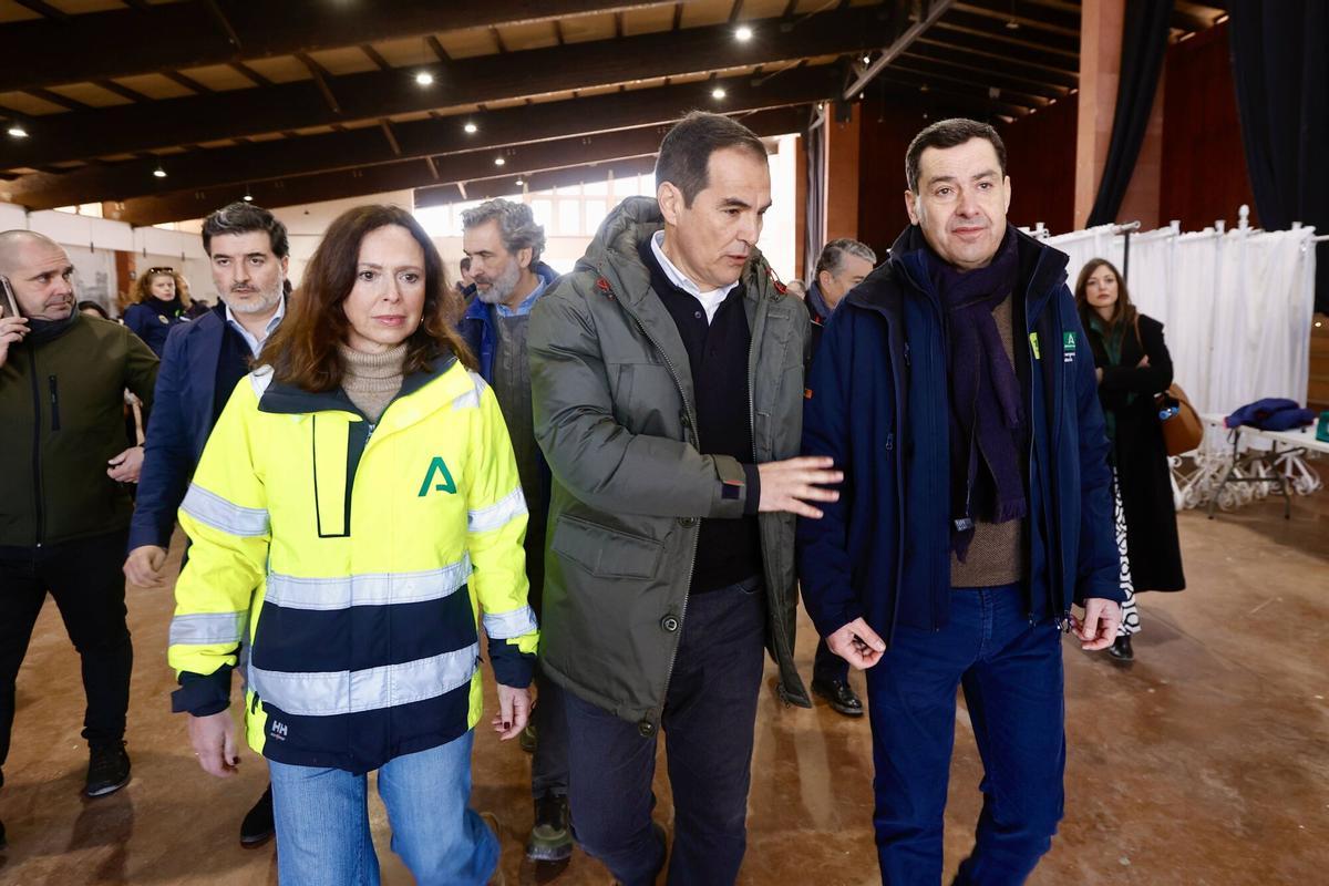 Autoridades en Adamuz tras el trágico accidente ferroviario.