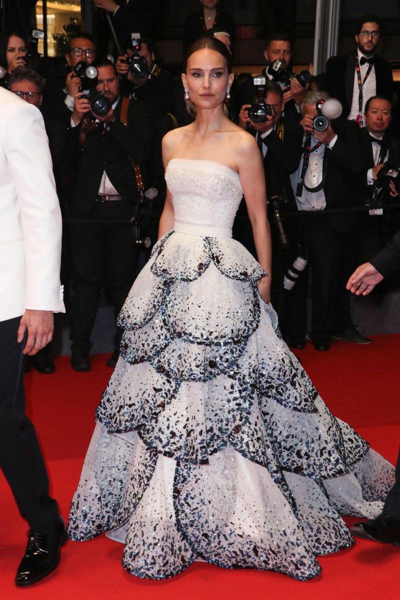 Natalie Portman con vestido de Dior en Cannes