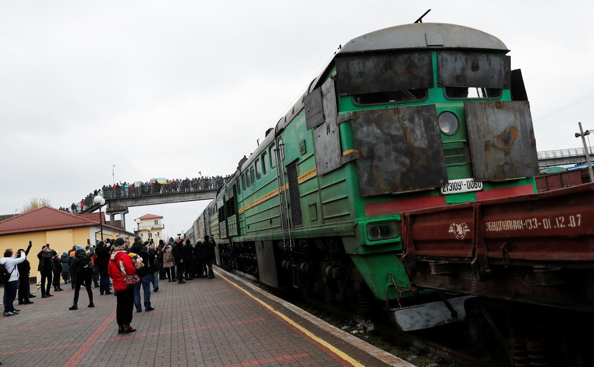 Llega a Jersón el primer tren desde Kiev desde el inicio de la guerra de Ucrania