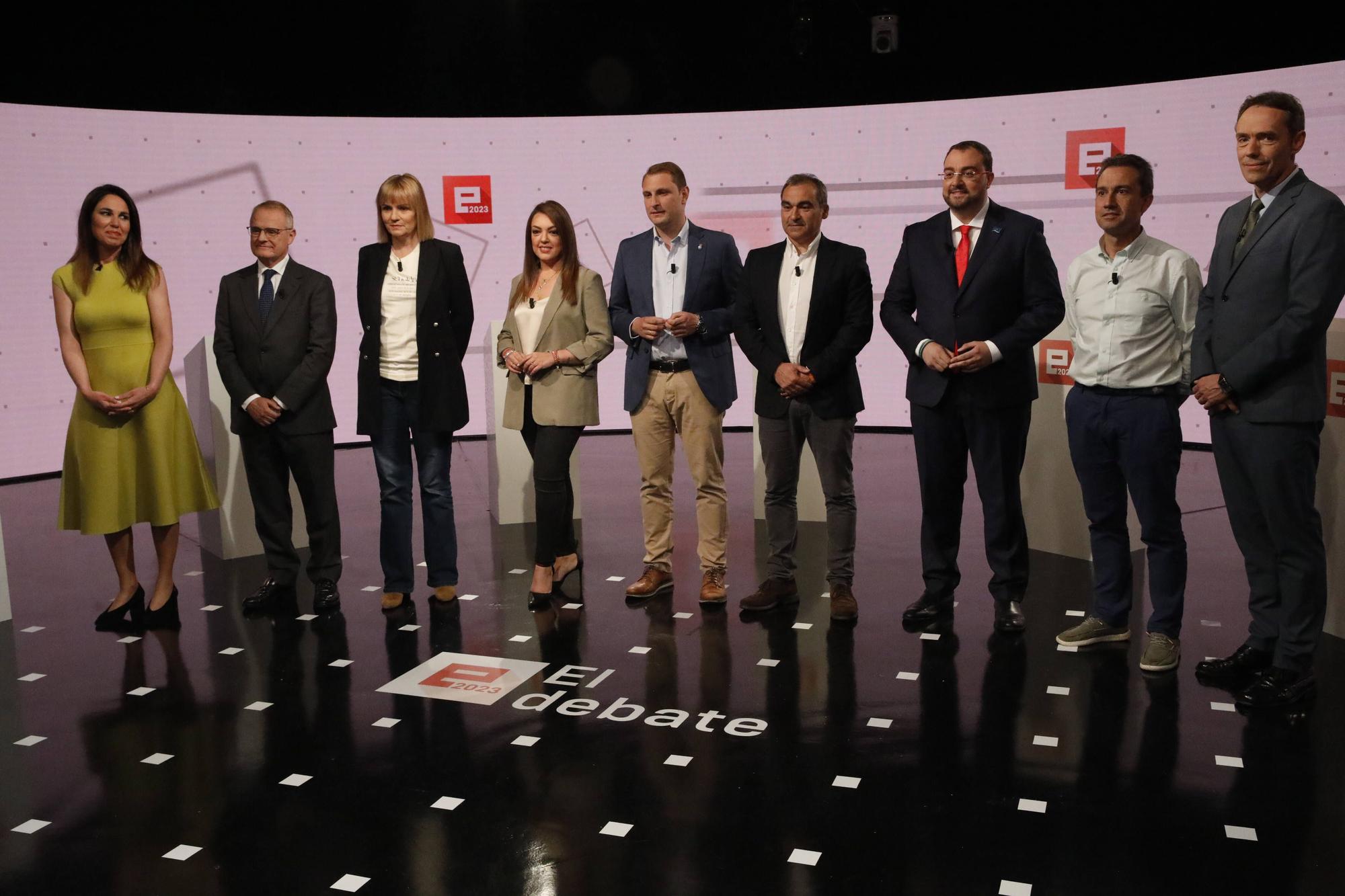 En imágenes: Debate de los candidatos a la presidencia del Principado